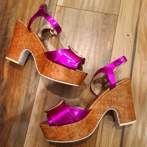 Juicy Couture Magenta Heels